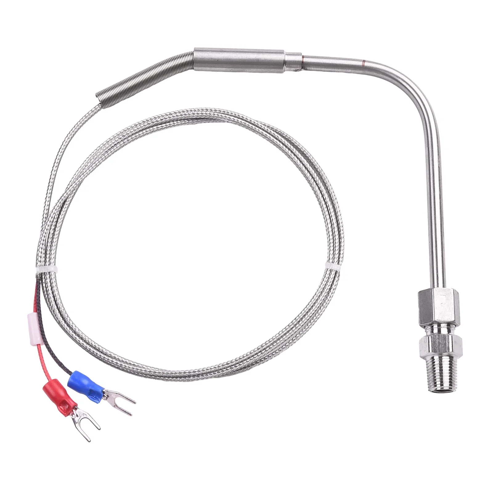 Fiberglass Insulated EGT Temperature Sensor Thermocouple K Type for Motor Exhaust Gas Temperature Probe Adjustable Pressure Lock