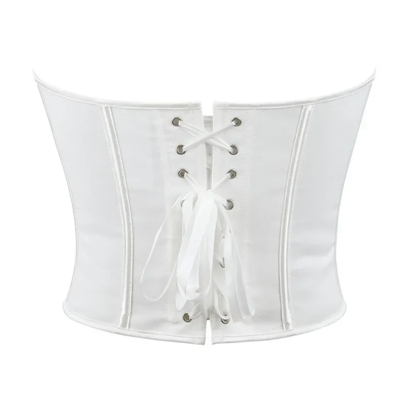 Fashion Strapless Off Shoulder Corset Tank Crop Tops Summer Backless Camisole Underwear Female Bustier Top