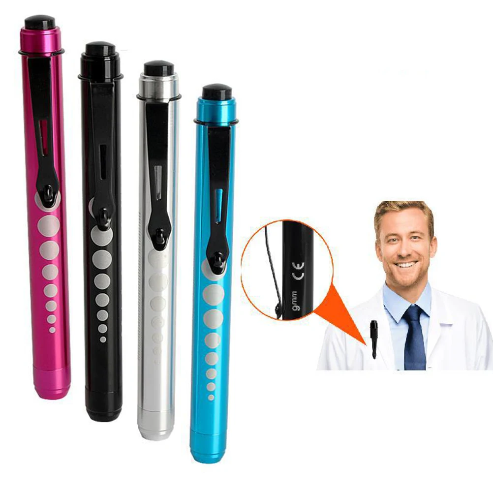 LED Medical Pen Light Doctors Electric Torch Aluminum Alloy Flashlight Portable LED Nurses Teaching Tools