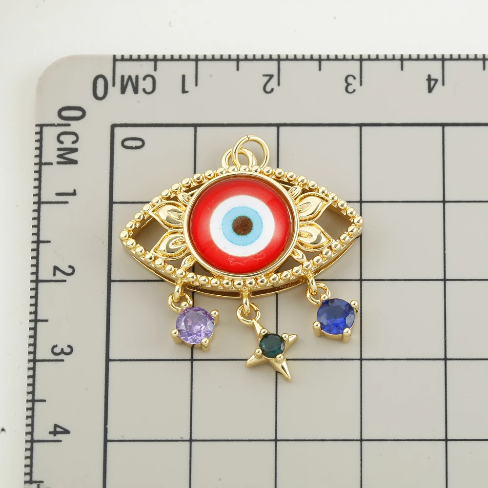 القوطية عيون سحر لمستلزمات صناعة المجوهرات الذهب اللون الزركون Diy أقراط سوار قلادة المفاتيح بالجملة