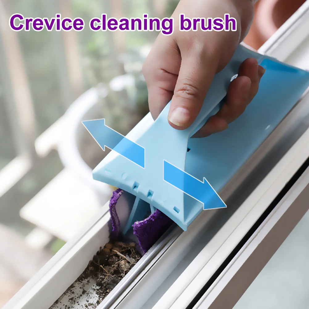 Window Groove Cleaning Brush Set Handheld Foldable Groove Cleaning Brush Washing Windows Sill Gap Track Brush Cleaning Tools