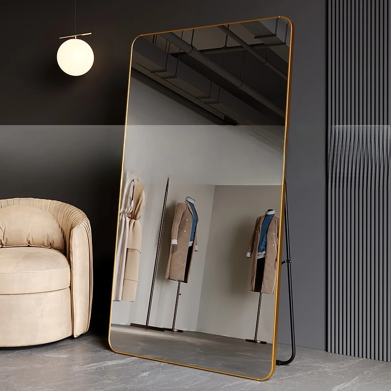 

Full body mirror, beauty home clothing store, girls' bedroom, thin and high floor mirror