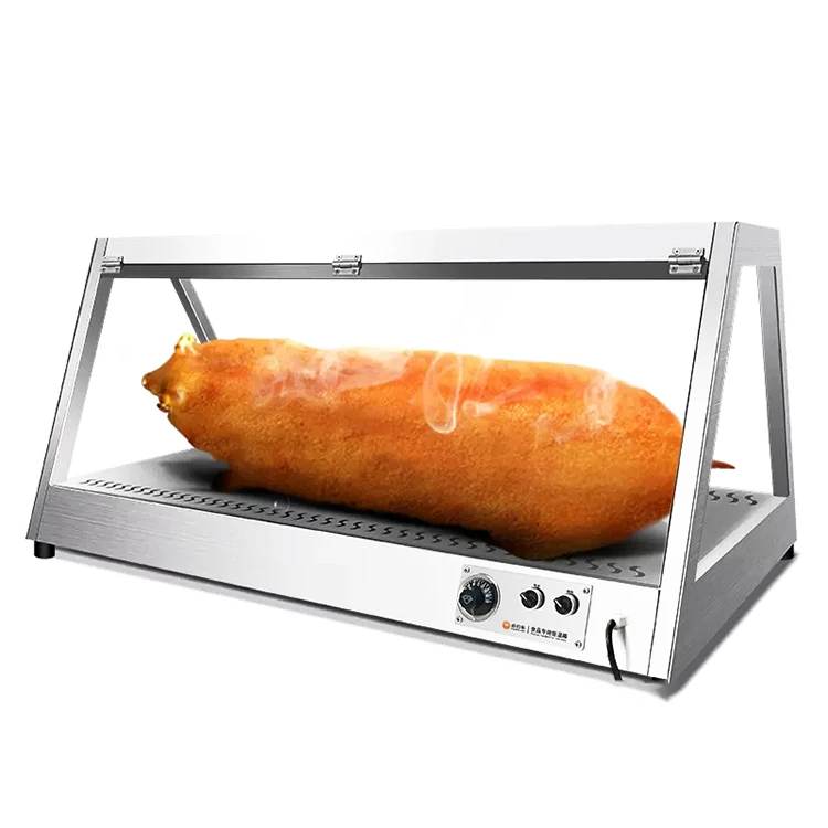 

Stainless Steel Commercial Desktop Food Warmer Food Heater Showcase