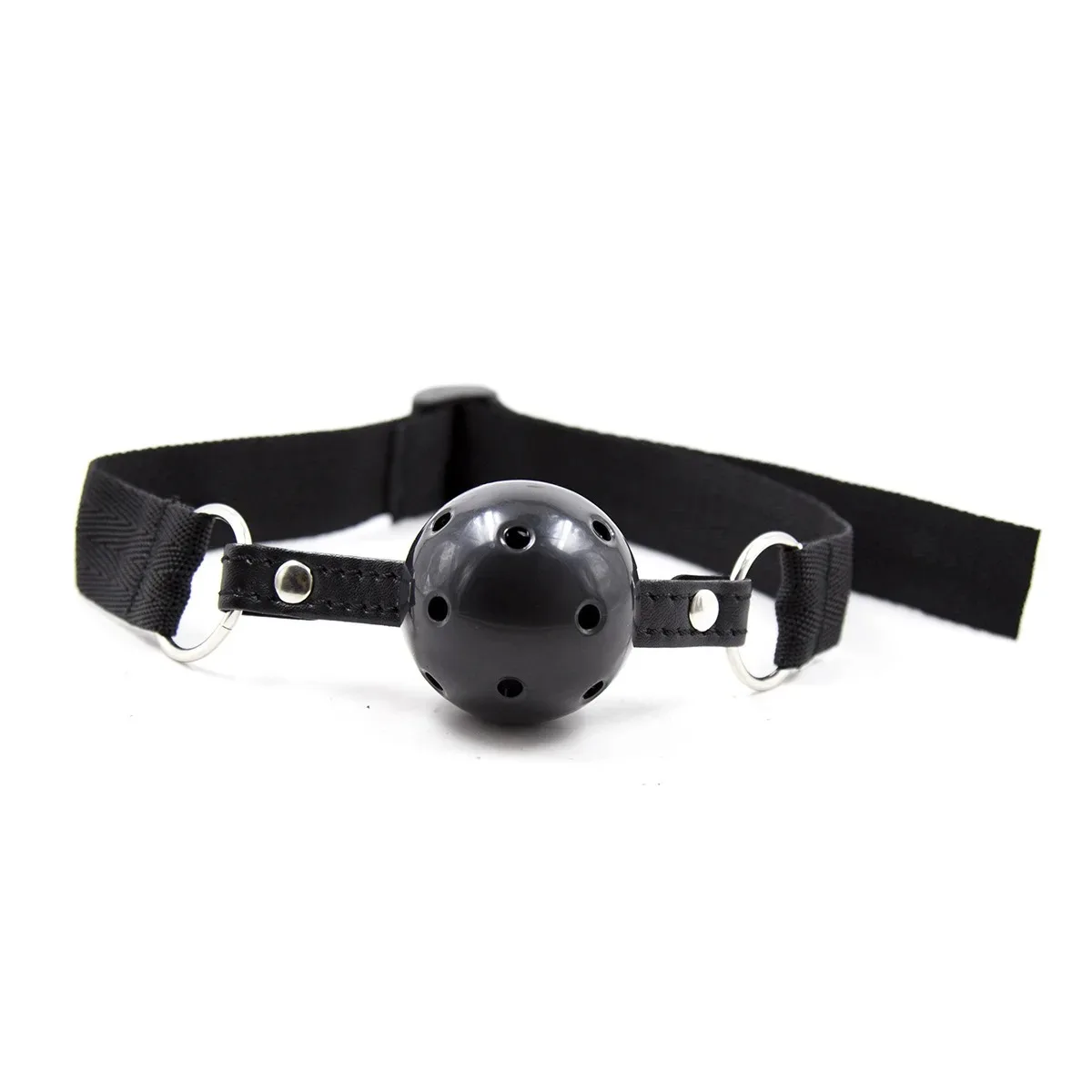 BDSM Electrostatic Binding Tape PU Hollow Solid Ball Mouth Gag Harness Adult Play Restraint Kit Erotic Accessory view 6