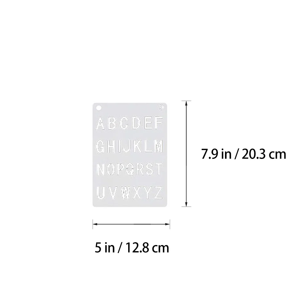 12 ورقة استنسل أرقام الأبجدية قوالب رسم يدوية للأطفال استنسل رسم قابل لإعادة الاستخدام للأطفال تعلم التعليم المبكر #2