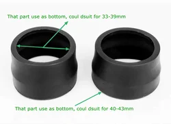 2PC 33-43mm Binoculars Microscope Telescope Rubber Eyepiece Cup Hood Eyeshield Eye Guard Cover for Lab