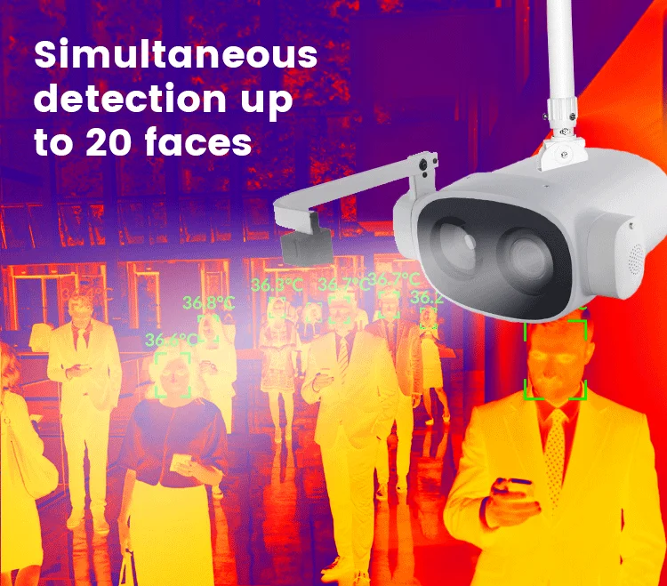 ODM&OEM Face Recognition Body Temperature Measuring Thermal Scanner Machine with Staff Time Attendance System