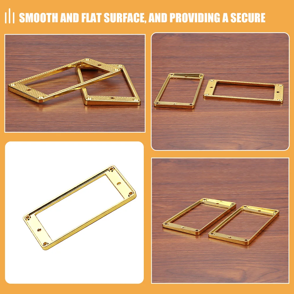 

2Pcs Stylish Humbucker Pickup Covers Elegant Design Metal Guitar Accessory for Humbucker Cover