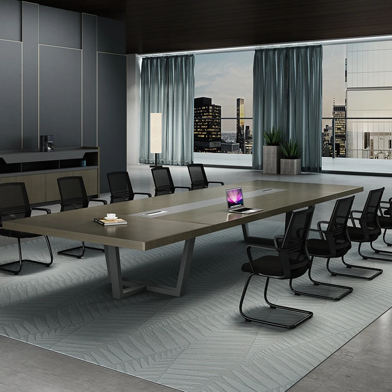 Luxury Business Modular Office Conference Table and Chair Set Wooden Conference Table Conference Modern Office Furniture Desk