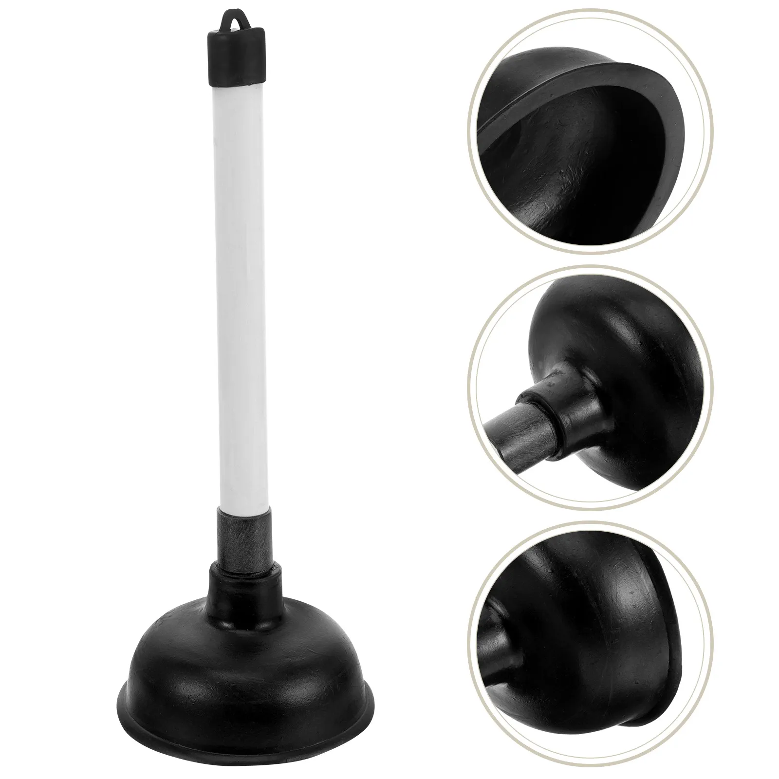 

Sturdy Toilet Plunger with Reinforced Suction Cup and Heavy Duty Handle for Efficient Bathroom Kitchen Sink Bathtub Drain