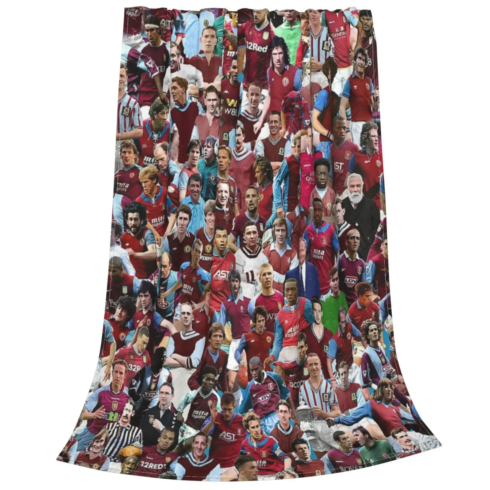 Aston Villa Football Club Legends Prints Posters Squad Team Keep Warm Fluffy Soft Blankets Uni For Bed Bedspreads For Double Bed