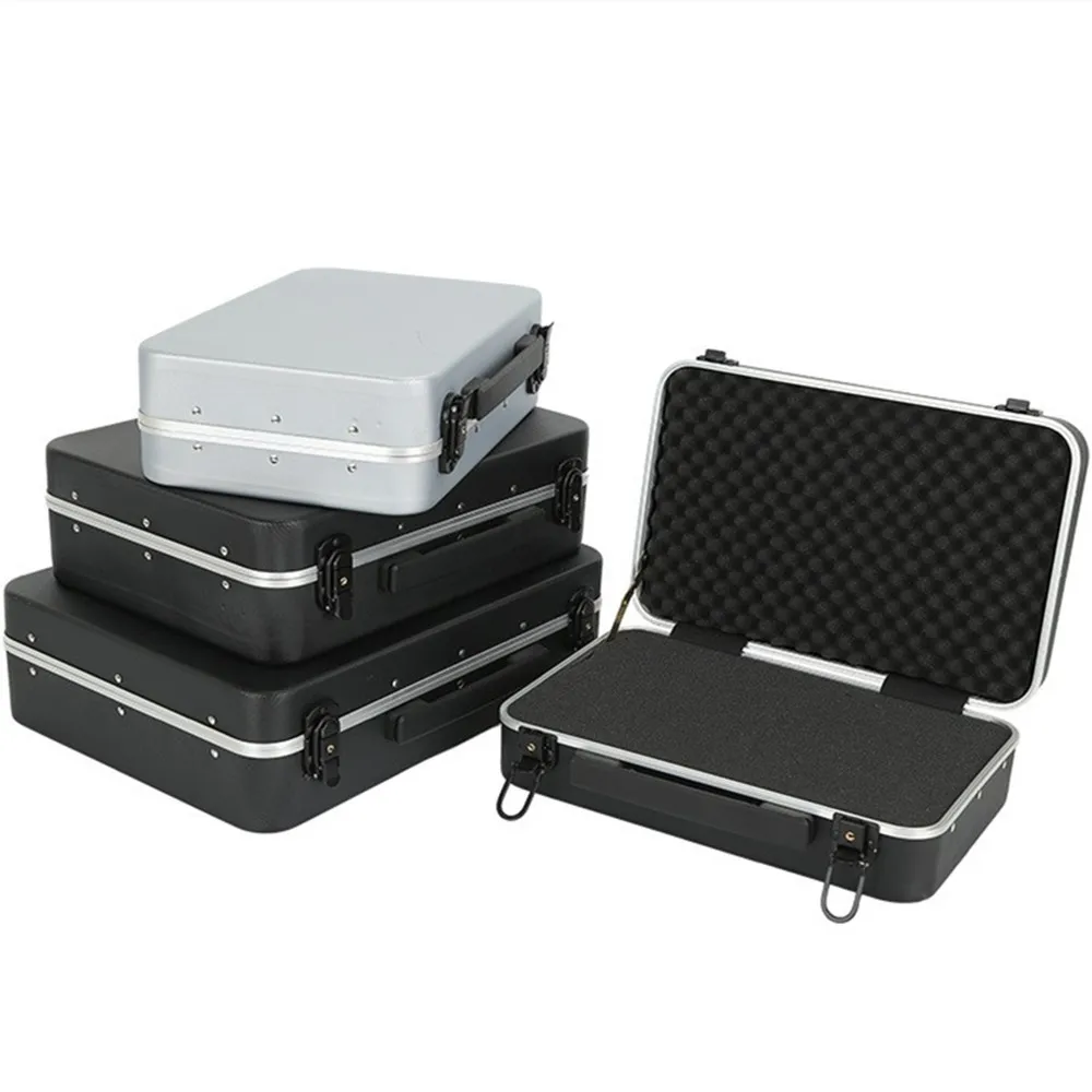 

Portable Aluminum Framed Suitcase Bags Toolbox Laptop Tablet PC Storage Box Facilities Instrument Sponge Shockproof Travel Case