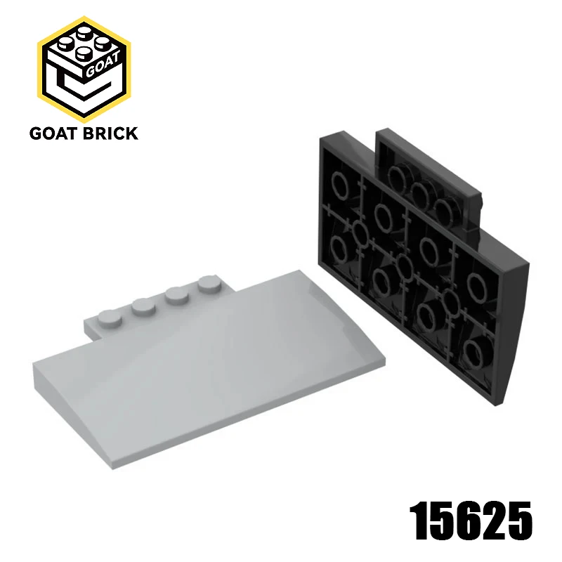 

1Pc MOC Parts 15625 Slope Curved 5 x 8 x 2/3 with Four Studs Compatible Bricks DIY Assmble Building Blocks Particle Kid Toy