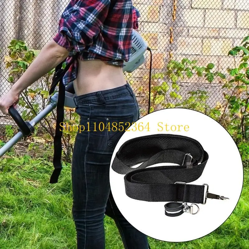 652F Professional Weeder Trimmer Belt Strap with Padded Shoulders 78-95cm Adjustable