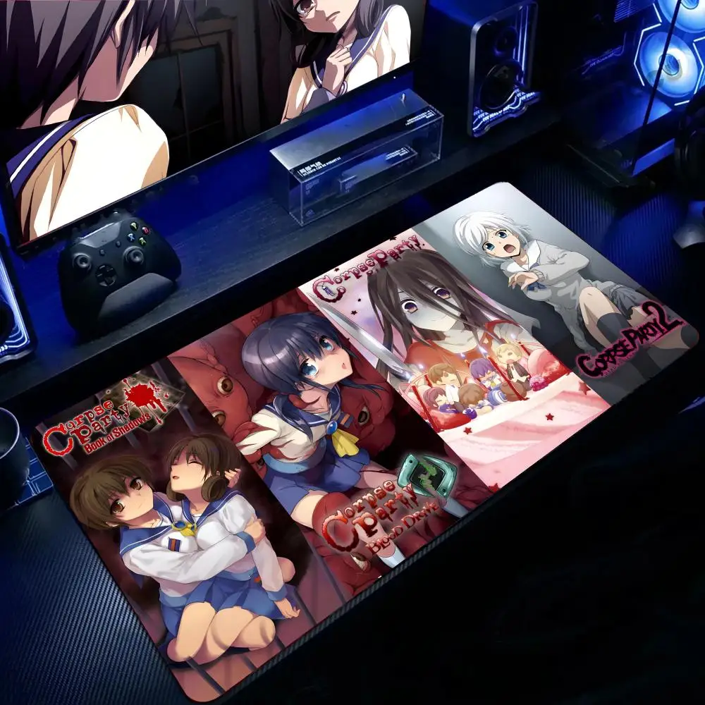 

Коврик для мыши Corpse Party II Horror Game, большой игровой коврик для мыши с защитой от скольжения, утолщенный коврик для компьютерной клавиатуры и стола
