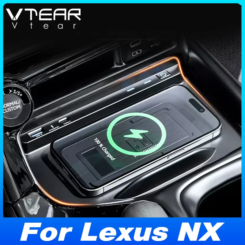 

For Lexus NX 350h (2022-2024) Wireless Car Charger - Fast Charging Mobile Phone Panel Adapter | Car Modification Accessory