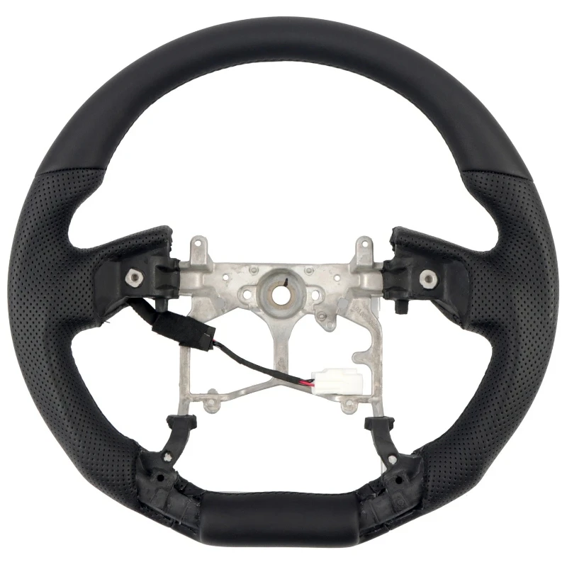 4510004321C0 عجلة القيادة مثقب بو الجلود القبضات مسطحة القاع لتويوتا تندرا 2014 ~ 2022 الجلود سائق عجلة القيادة #4