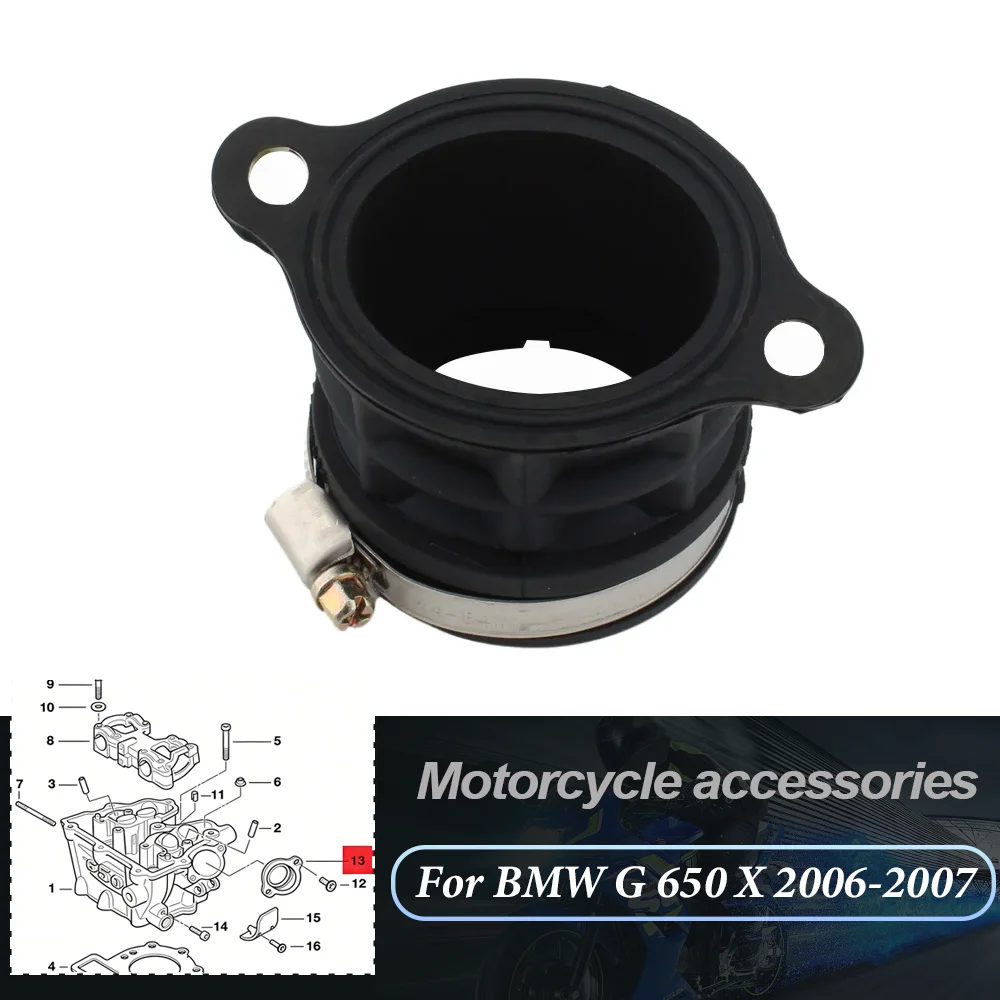 Motorcycle Accessories Air Intake Carburetor Intake Manifold For BMW F G 650 GS X F650GS Dakar G650GS G650X G650-X 2006-2007