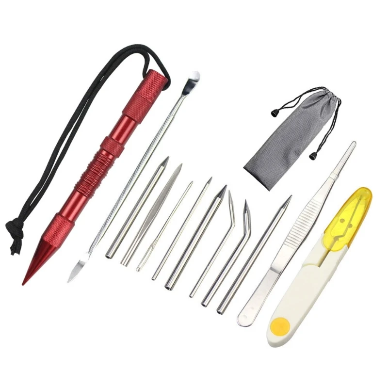 Paracord Needle Knitting Tool Set Camping Gear Crafting Paracord Weaving for Detailed Paracord and Leather Projects