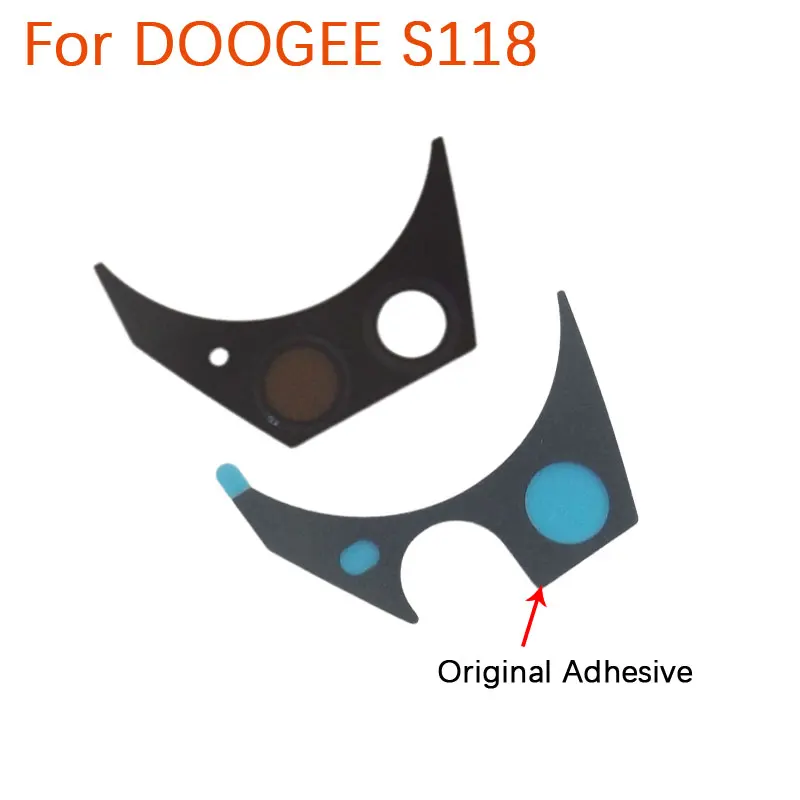 New Original DOOGEE S118 Rear Left Right Camera Lens Back Camera Lens Glass Cover With Adhesive For DOOGEE S118 S Smart Phone