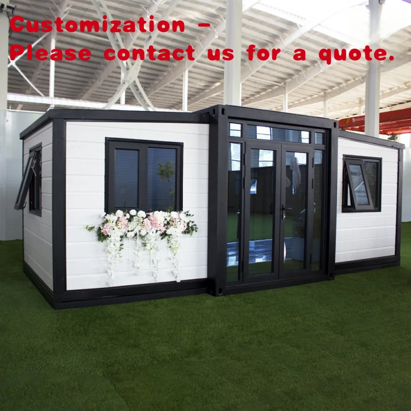

custom.Fully Equipped Insulated and Thermal Double-Wing Expandable Container House Outdoor Home Use Made of Steel Sandwich P