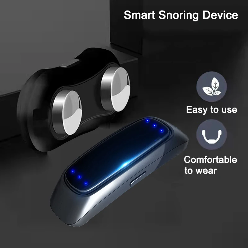 Upgraded Smart Electric Anti Snoring Device EMS Pulse Stop Snoring Effective Solution Snore Sleeping Aid Noise Reduction Sleep