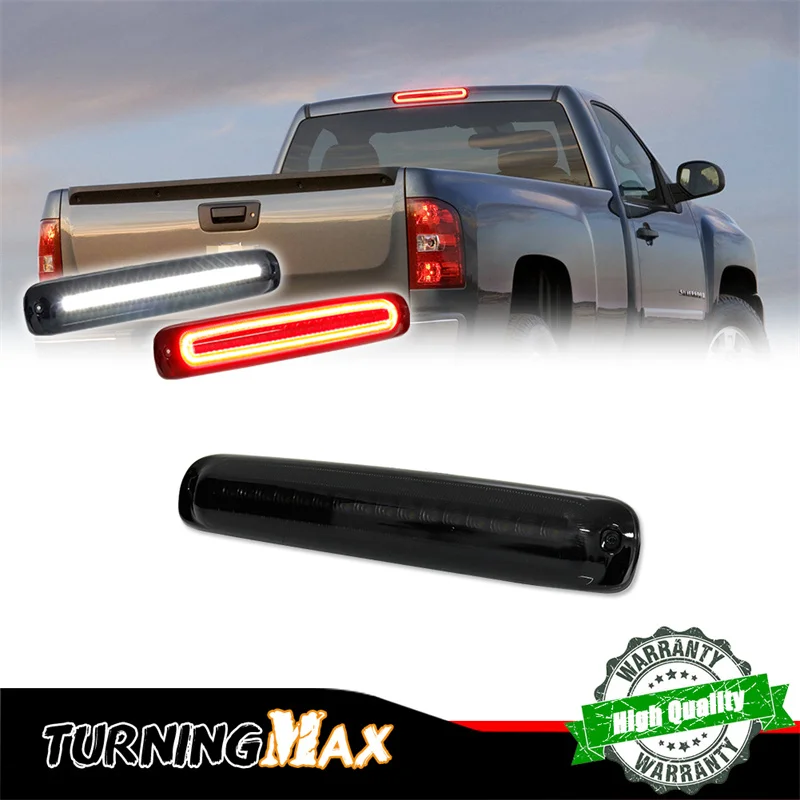 

1PC Red LED High Mount Third 3rd Tail Brake Light w/ White Roof Cargo Light For Chevy Silverado/GMC Sierra 1500 2500 3500 3500HD