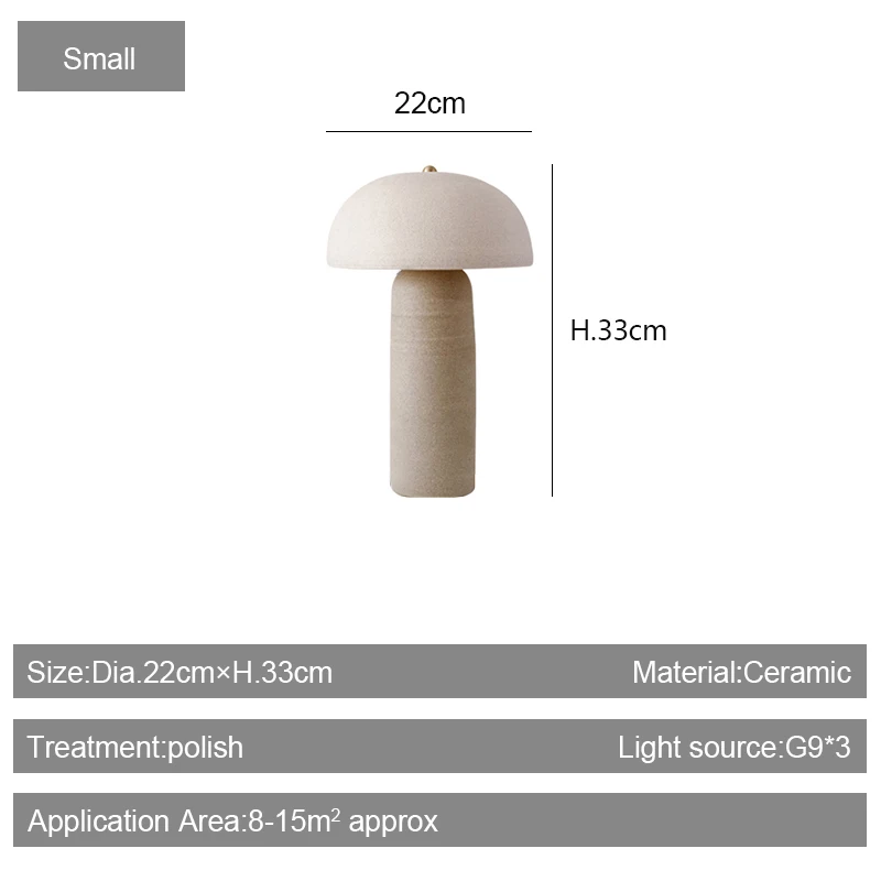 Wabi Sabi Ceramic Table Lamp Japanese Classical Round Lamp Shade Home Appliance Desk Light For Living Room Bedroom Study Decor image 3