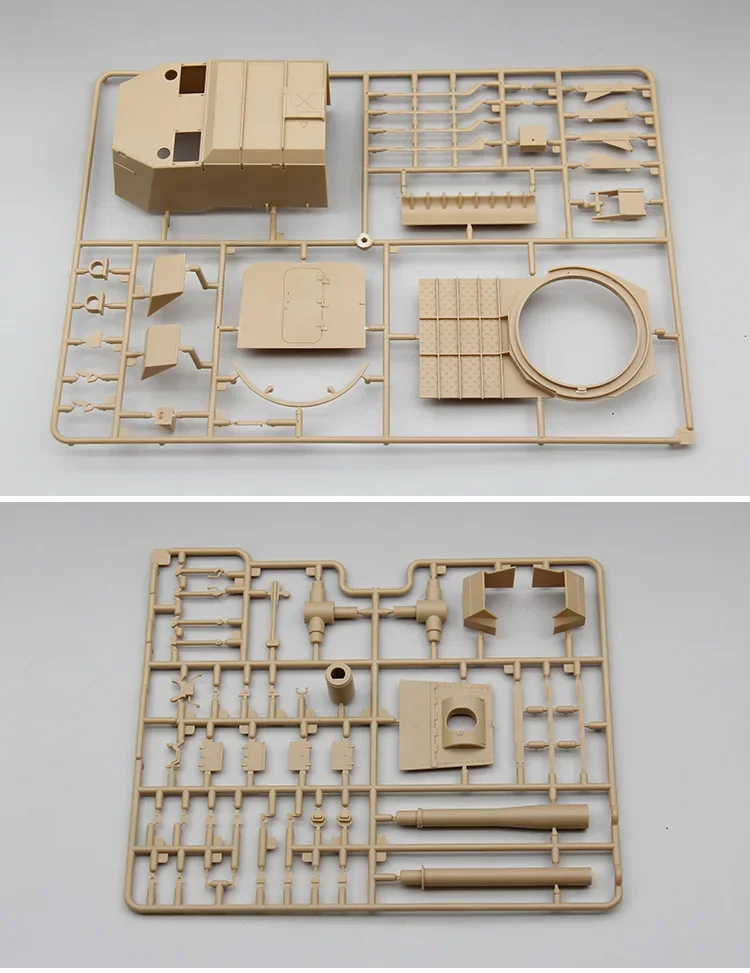 Lucu hobi perakitan tangki model kit 35A029 UK FV4005 Diri anti tangki senjata 1/35