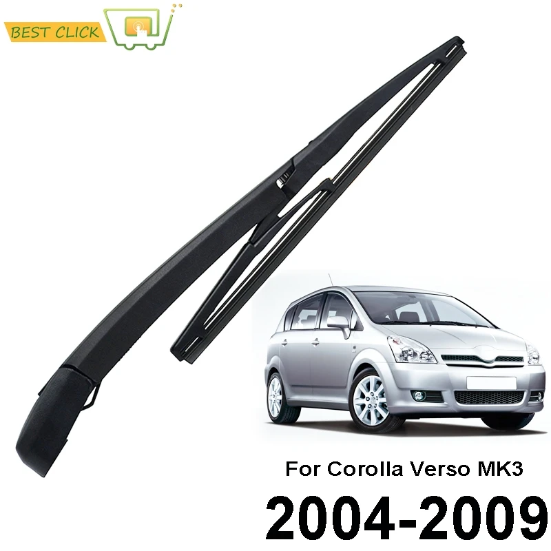 Misima Rear Window Wiper Kit Windshield Windscreen Wiper Blade Arm SetFor Toyota Corolla Verso 3 2004 2005 2006 2007 2008 2009