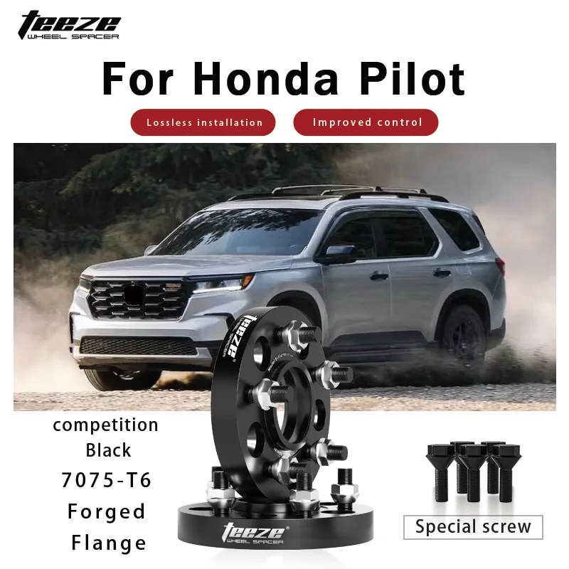 

Teeze 2/4 шт. 5x120 CB 64,1 мм M14x1,5 ступица центральная черная кованая прокладка для колеса для Honda Pilot фланцевая пластина 15/20/25/30/35 мм