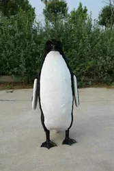 huge simulation penguin model plastic&faux fur large penguin toy gift about 100cm