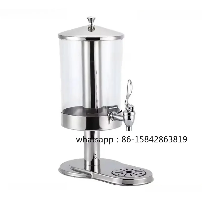 Stainless Steel Juicer Dispenser Commercial Refrigerated Steel Machines 7L Milk Tea Chocolate Coffee Milk Dispenser