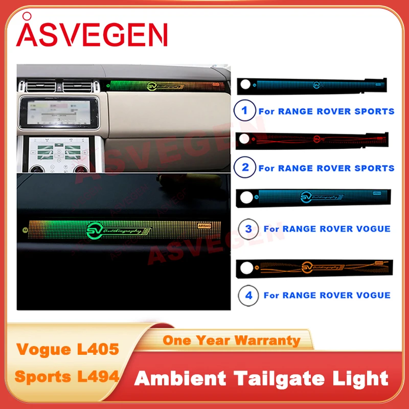 

Asvegen Ambient Tailgate Light For Range Rover Sport Vogue Interior 2014-2020 With Touch And Original Menu Of Different Color