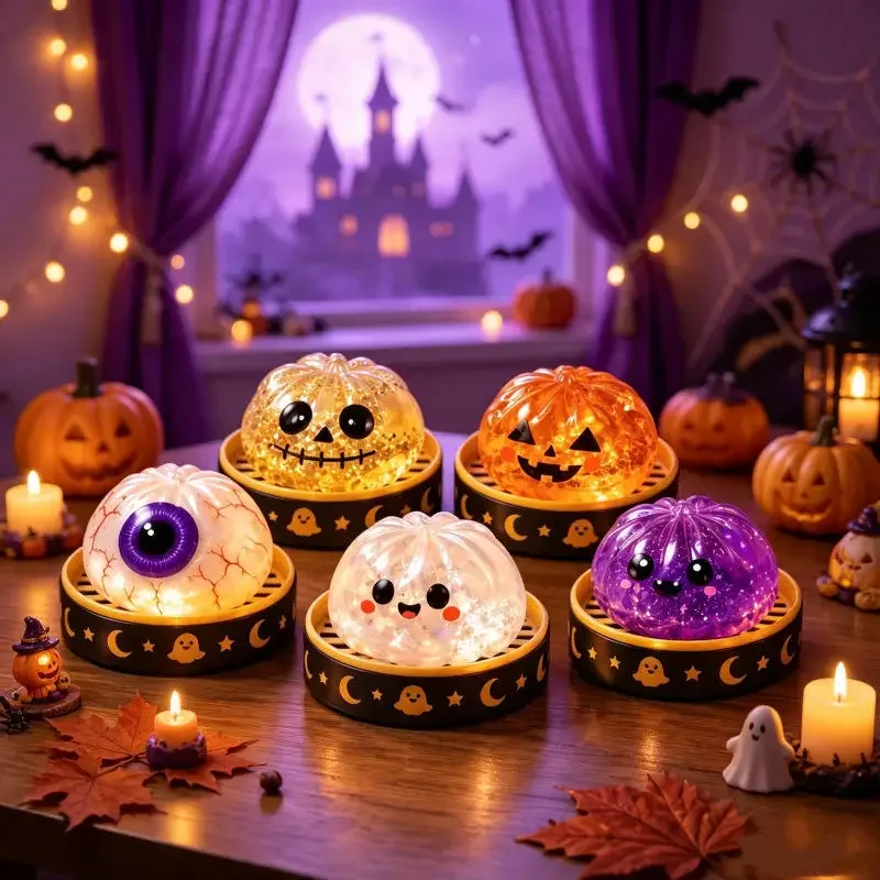 10cm Halloween Model Ornament Creative Stress Relief Kneading Decompression Figurine Squeeze Stress Relief Gift Party Decor