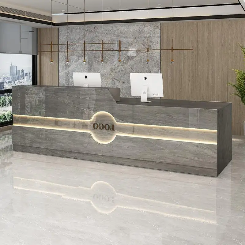 

Bellezza Coffee Distillation Reception Salon Office Desks Wall Table Atril Computer Tables Shop Recepcion Mostrador Counter Desk