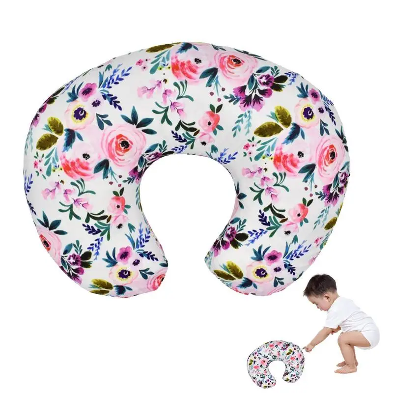 

Nursing Pillowcase Flower Pillow For Newborn Girl Breastfeeding Pillow Slipcover For Baby Girls Soft Snug Fits On Newborn