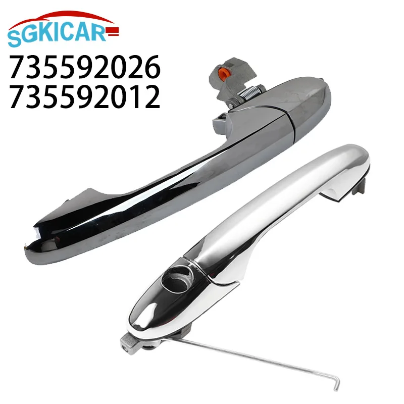 Manija de puerta Exterior izquierda derecha 735592012 735592026 para Fiat 500 2007-2020 Alfa Romeo 147 2000-2010