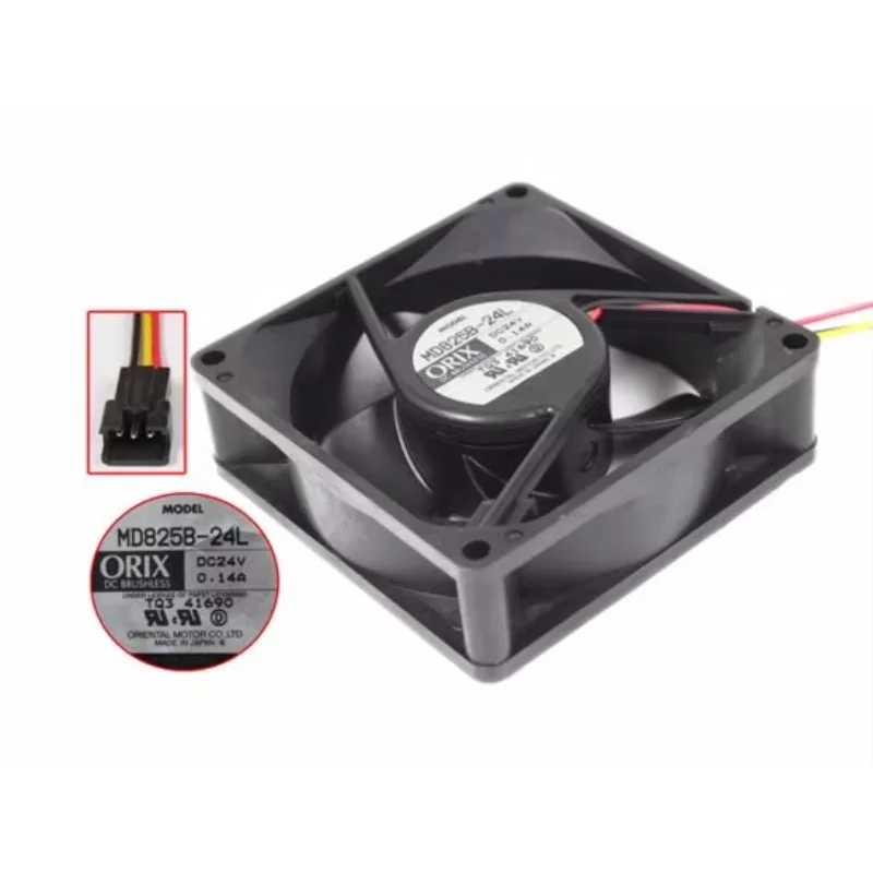 

ORIX MD825B-24L DC 24 В 0,14 А 80x80x25 мм 3-проводной охлаждающий вентилятор для сервера