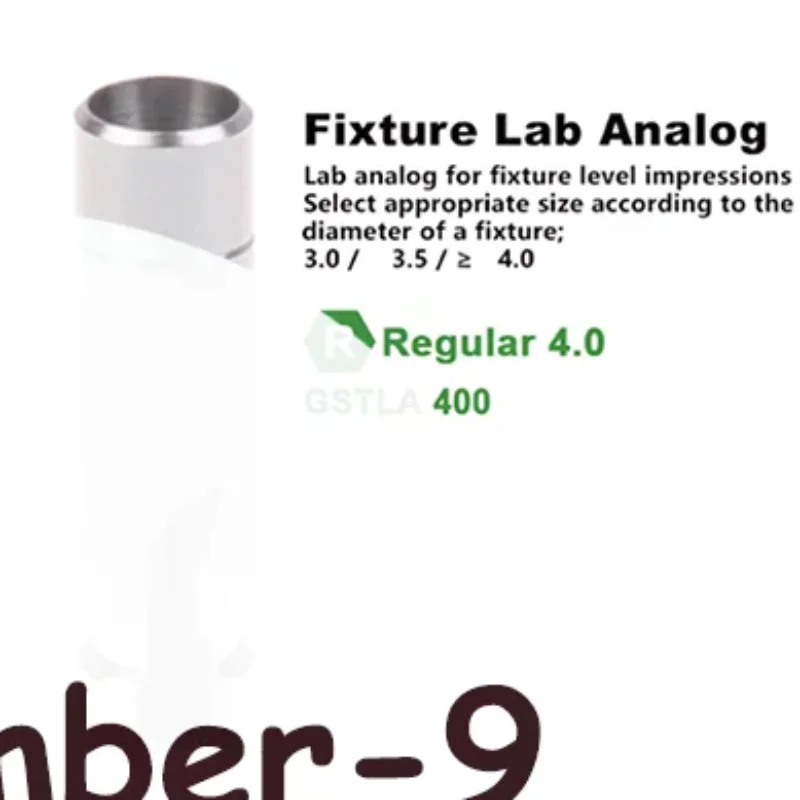 

Dental Lab Implant Analog Plaster Mini Regural Oral Care Accessories Compatible With Osstem Hiossen