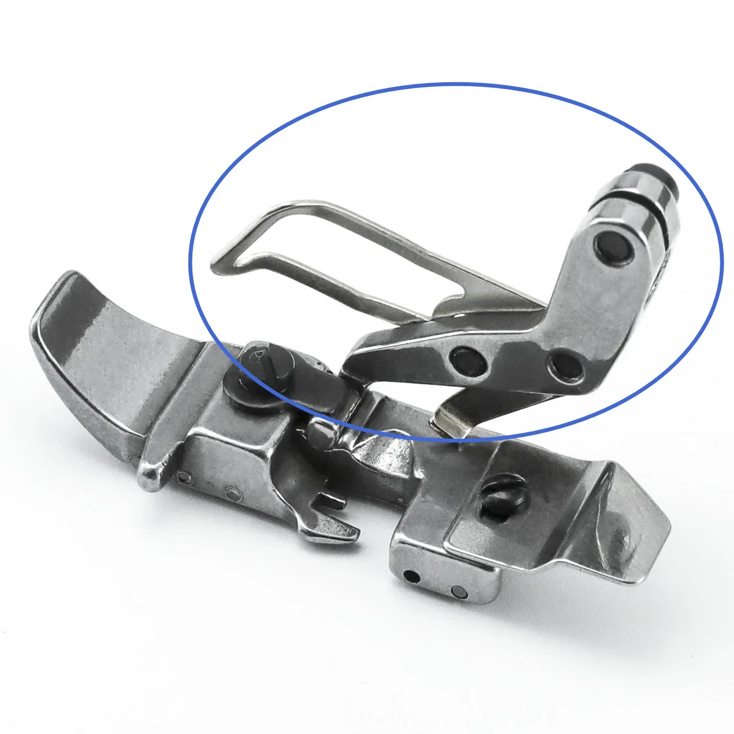 قطعة قدم الضغط الدوارة لأجزاء ماكينة الخياطة الأوفرلوك ذات 4 أيوضاع تناسب Pegasus M800، EX5200، Siruba 988، Jack 798، C5، Hikari 6800