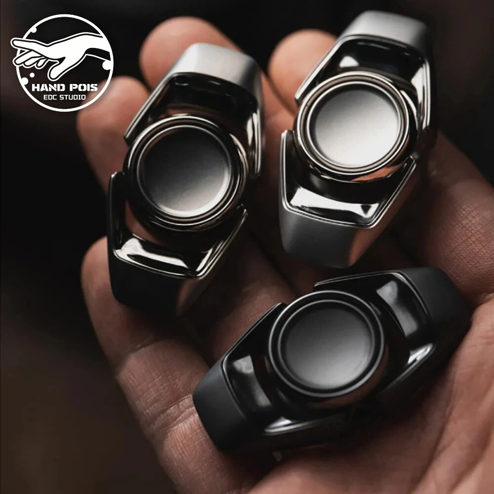 HAND POIS EDC Liquid Two-Page Gyroscope Stainless Steel Fidget Spinner Fidget Toys For Adults Stress Relief Toy Original Designs
