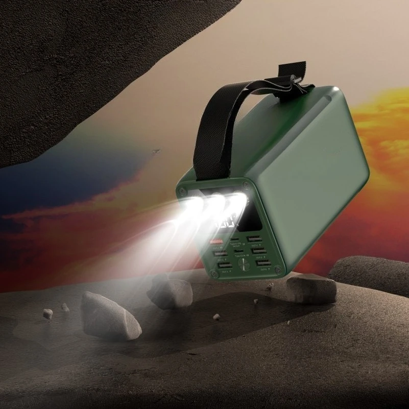 

High Capacity 60000mAh Power Bank PD 30W Fast Charging with LCD Display for Outdoor Camping Spare Auxiliary Battery