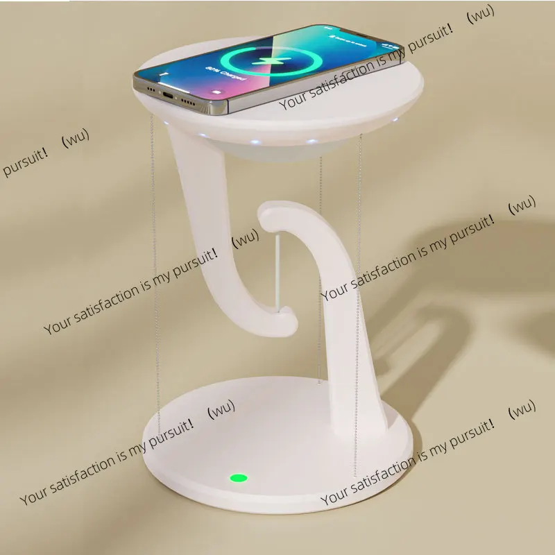 Creative bedroom suspension anti-gravity LED desk lamp mobile phone 15W fast wireless charging ambient light night light