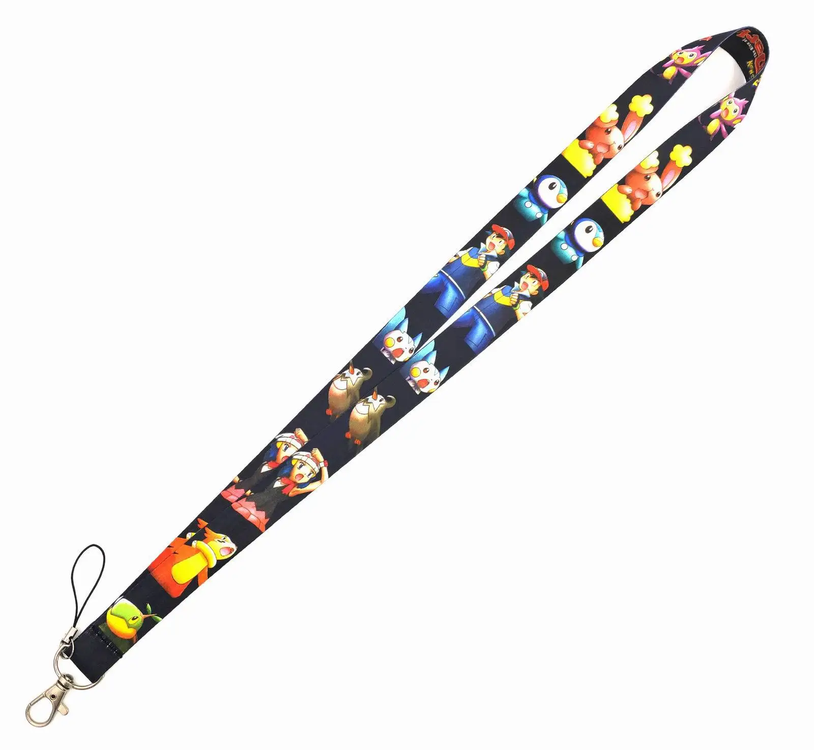 Pokemon Pikachu mobile phone rope Kawaii cartoon tag Bus card Student card lanyard gift a variety of optional