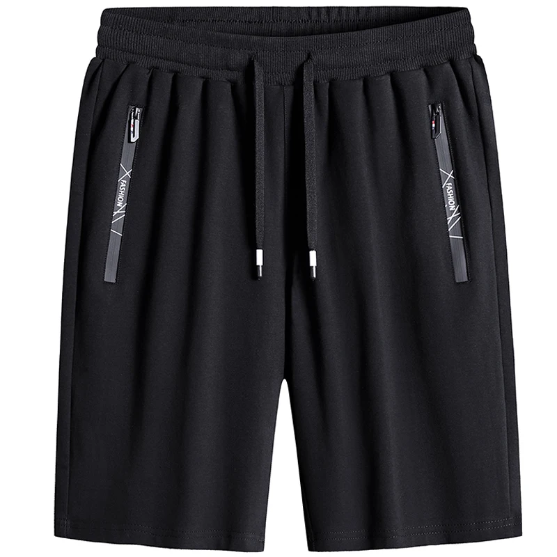 Homens tamanho L-6XL 7XL 8XL Verão novos mens shorts algodão cor sólida calças casuais cinco pontos Calças de fitness curto 115