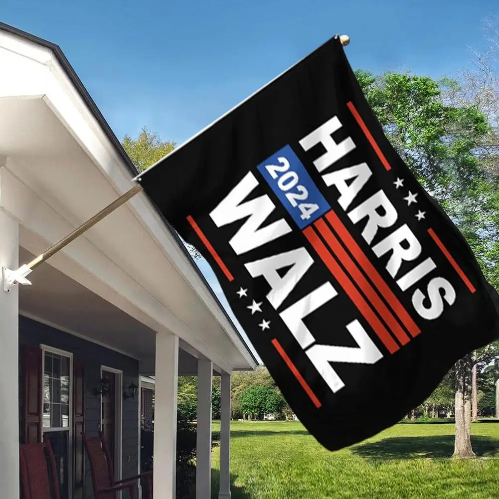 Harris Walz 2024 Election Flag Outdoor Banner All Weather Kamala Harris Decoration Double Sided 60x90 90x150cm Flags