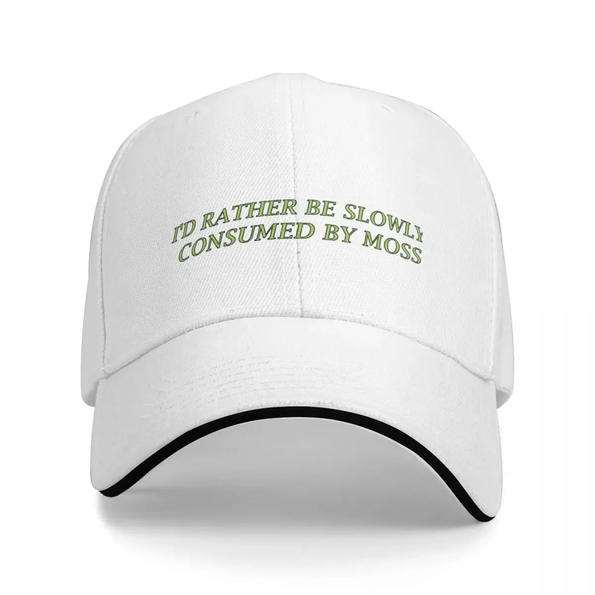 I'd Rather Be Slowly Consumed By Moss Cap Baseball Cap Beach bag new in the hat golf hat women Men's