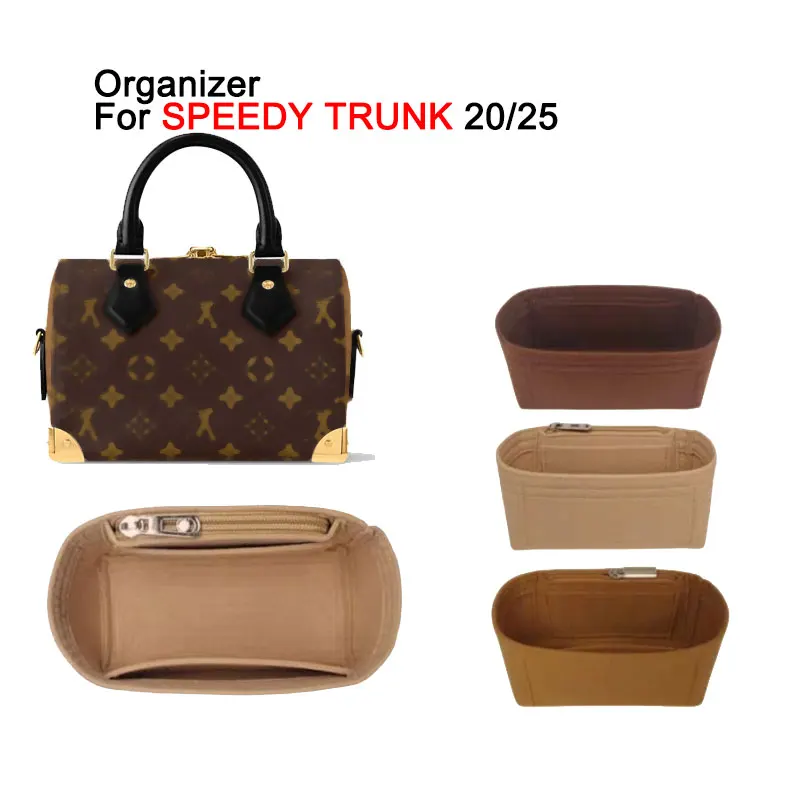 

Slim Felt Purse Insert Organizer For Speedy Trunk 20 25 Inner Bag Storage Liner Shaper