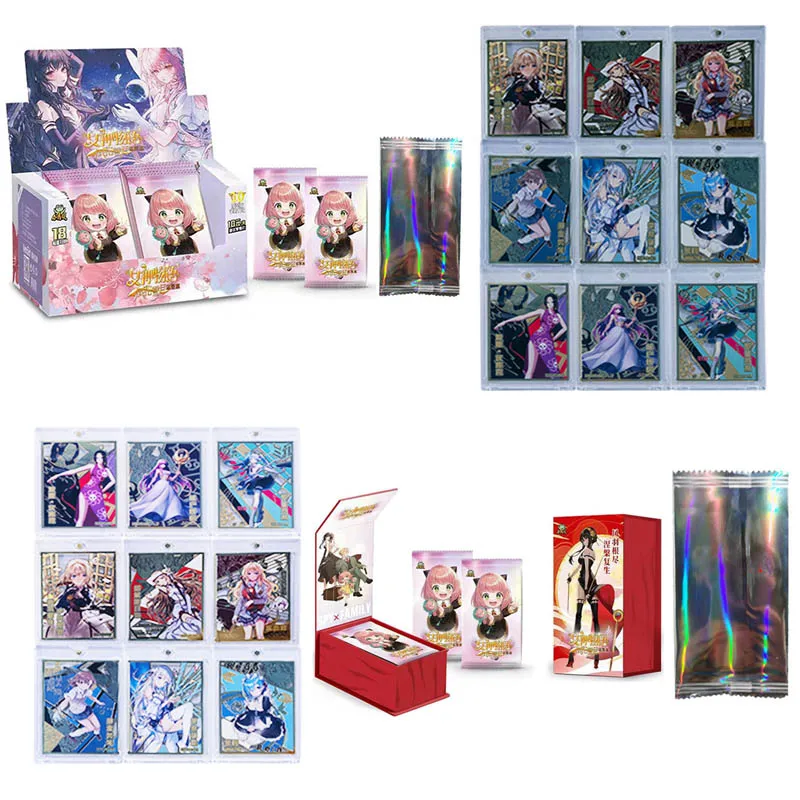 

Wholesales Goddess Story Box Collection Cards 10m04 Booster PR Rare Puzzle Metal Bikini Playing Game Anime Card